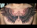 Full chest wings tattoo for 8 hours juberttattoo