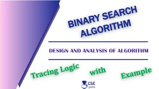 Binary Search Algorithm Divide Conquer Technique Lec 31 Design Analysis of Algorithm