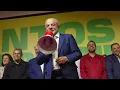 President Lula speaks after the first round of the elections