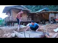Download Lagu The Process of Building a Toilet on a Mountain Farm, A Happy Family Harvesting Vegetables 