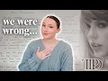 Taylor Swift In Summation Poem Analysis what Taylor really wants us to know about TTPD