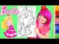 Coloring Barbie Crayola JUMBO Coloring Book Page Prismacolor Colored Pencil KiMMi THE CLOWN
