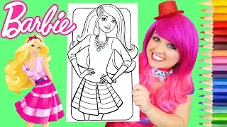 Coloring Barbie Crayola JUMBO Coloring Book Page Prismacolor Colored Pencil KiMMi THE CLOWN