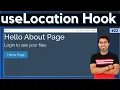 useLocation Hook in React React-Router-Dom in React in Hindi