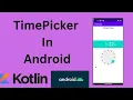TimePicker in Android Kotlin Android Studio Tutorial - Quick Easy