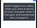 Creating an Audit Log Trigger in Programiz