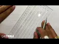 How to use CalliTOOLS 4mm stencil Stencil for calligraphy Drawing and lettering