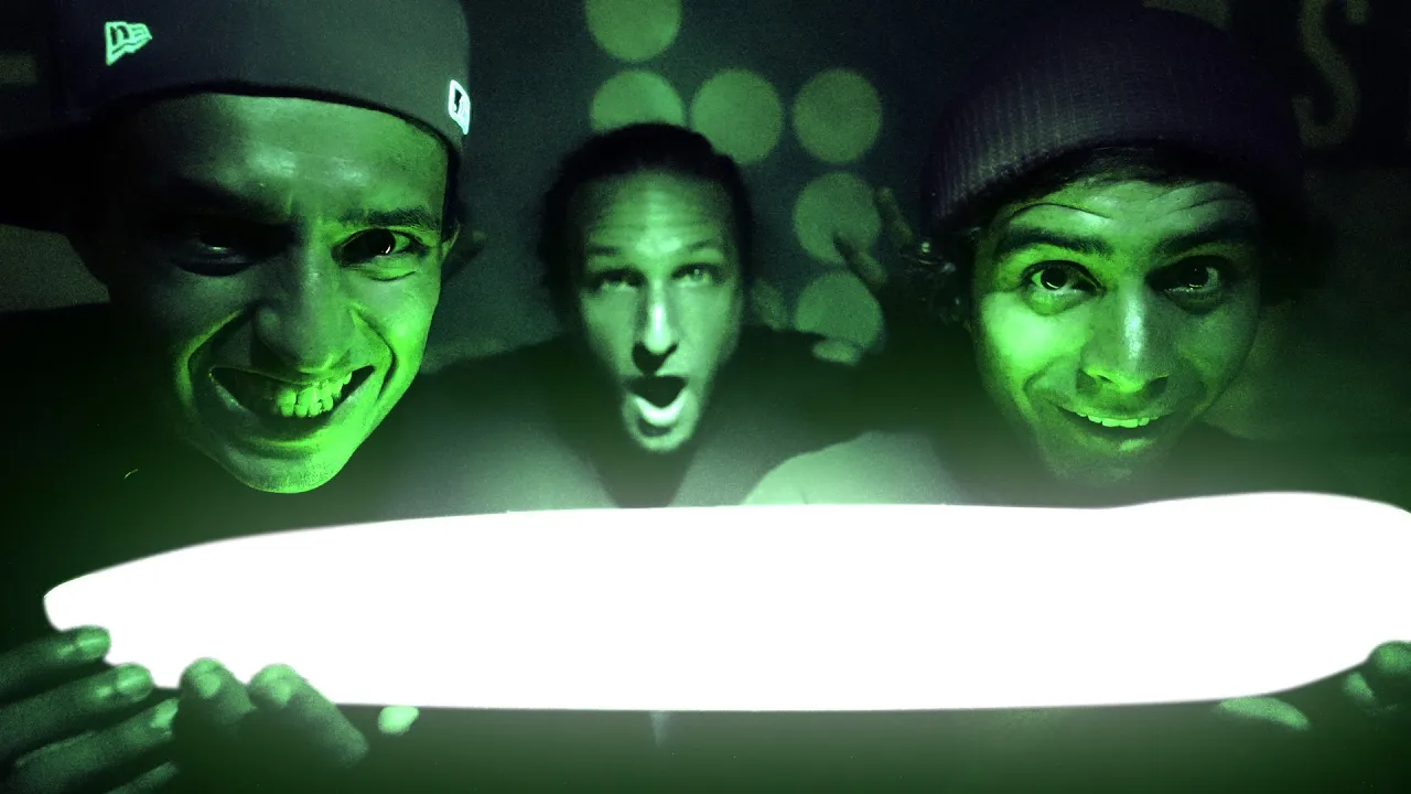 GLOW IN THE DARK SKATE BOARD?!