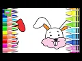 Rabbit Bunny KIDS Coloring Pages for Kids Easy Drawing for Kids Painting for Kids