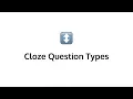 How to Create Cloze Questions on Synap