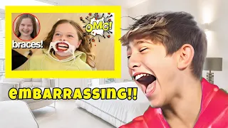 reacting to embarrassing videos of my best friend 