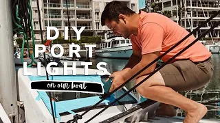 INSTALLING  PORT LIGHTS in our COCKPIT!