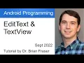 EditText and TextView Android Programming