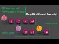 3d navigation menu in html css and javascript boxes 3d navigation bar amazing navbar