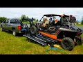 This Incredible Hydraulic lifts Can Easily Lift for sleds quads motor bikes and ATVs On The truck