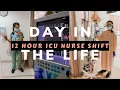 Day in the Life of an ICU Nurse Night Shift Routine come to work with me
