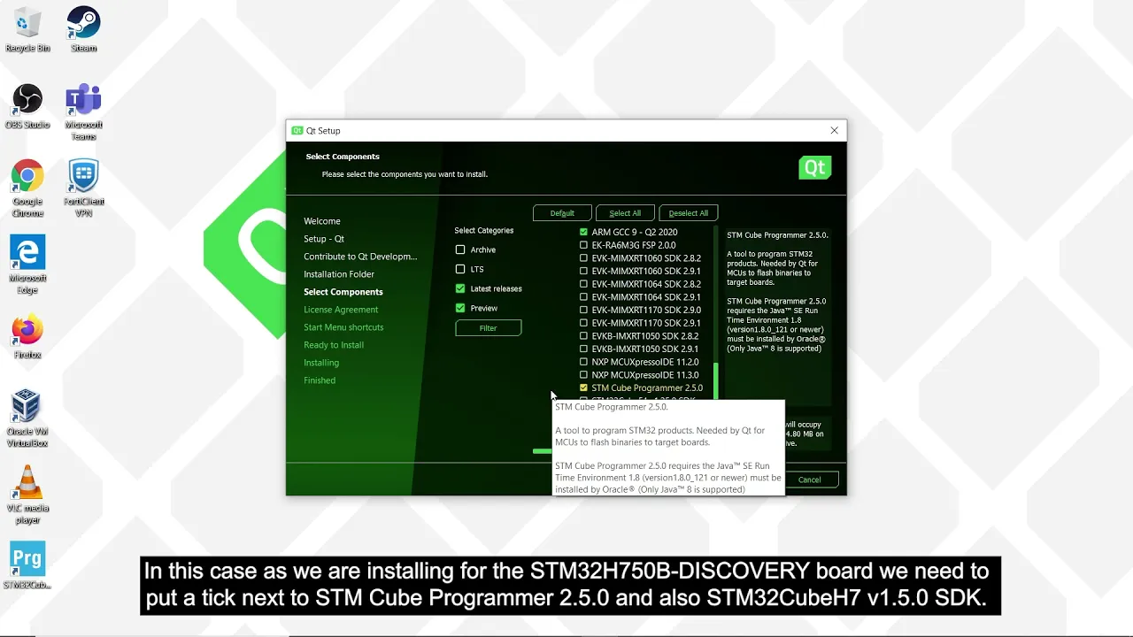 How to install and set up Qt for MCUs