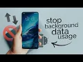 How to Stop Background Data Usage on Android tutorial