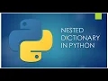 Nested Dictionary in Python