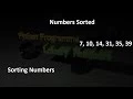Python Tutorial - How to Sort Randomly Generated Numbers