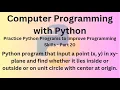 Python Programming Language Course - Practice Python Programs to improve Programming Skills Part 20