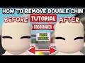 HOW TO REMOVE YOUR DOUBLE CHIN IN BROOKHAVEN RP ROBLOX BROOKHAVEN RP TUTORIAL 2023