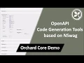 OpenAPI Code Generation Tools based on NSwag - Orchard Core Demo