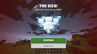 Fighting The Bedrock Wither as a java player