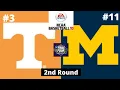 #3 Tennessee vs #11 Michigan - NCAA Basketball 10 Simulation!