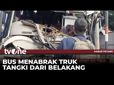 Kecelakaan Bus dan Truk Tangki di Purwakarta Tewaskan Satu Orang