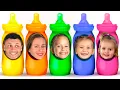 Download Lagu Five Little Bottles - Funny Stories for Kids