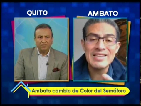 Ambato cambio de color del semáforo