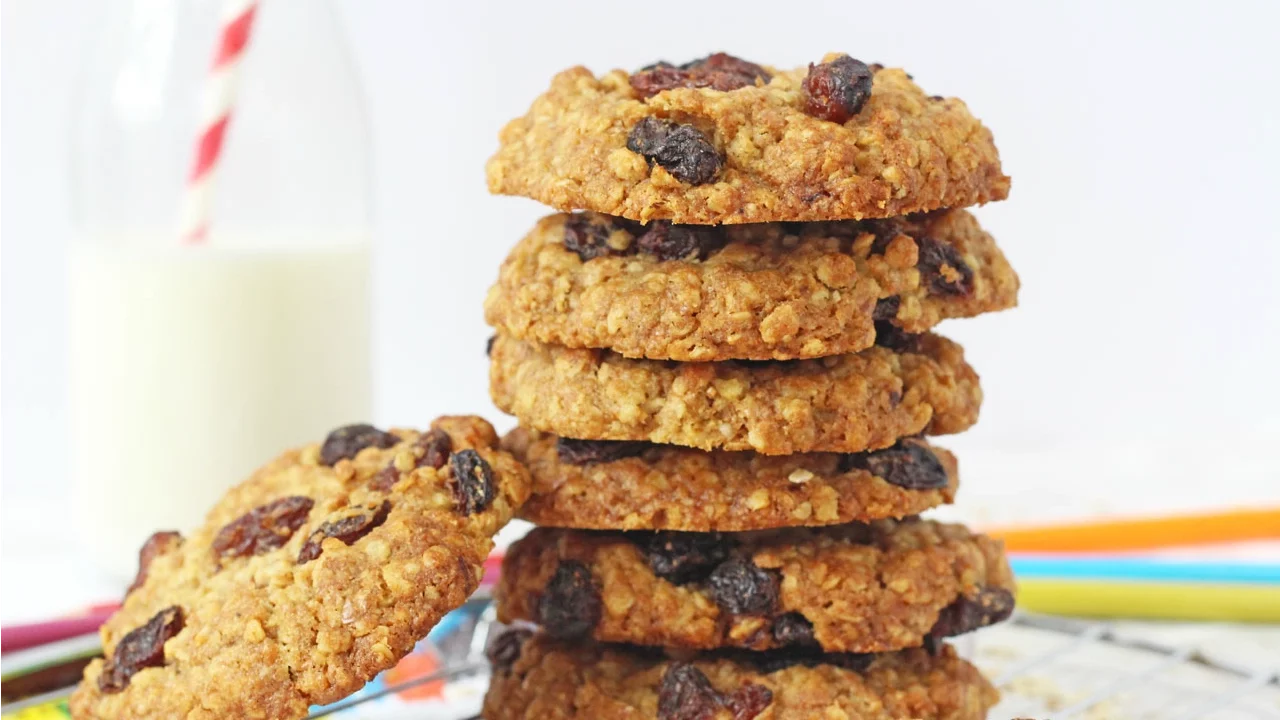 Healthier Oat & Raisin Cookies   Snacks for Kids