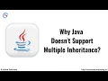 Why Java Does Not Support Multiple Inheritance Multiple Inheritance in Java