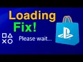 PS4 HOW TO FIX PLAYSTATION STORE Please Wait NOT LOADING EASY NEW