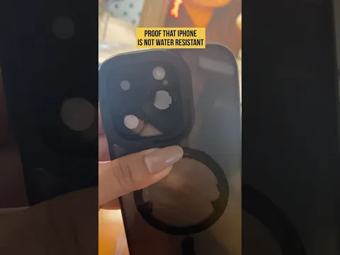 This is thr Proof that iPhone is Not Water-resistant