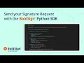 Send your Signature Request with the BoldSign Python SDK