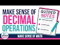 Decimal Operations Notes 6th Grade Math Lesson