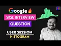 Google SQL Interview Question User Session Histogram