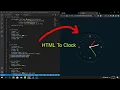How to Create Analog Clock Using Html CSS JavaScript 2020