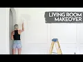 Living Room Makeover How to Install Picture Frame Molding