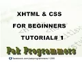 XHTML and CSS Tutorial 1 Downloading a Text Editor and creating web page