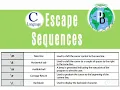 ESCAPE SEQUENCES in C C Programming Escape Sequences cape Sequences Sarvesh Sir programmersbhava