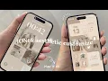 iOS16 aesthetic customization Beige theme widgets change icons tutorial