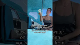 Fresh water at sea! #sailing