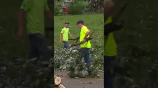 It was destructive but people rally to help each other after storm