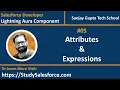 05 Attributes and Expressions in Aura Component Lightning Aura Component Development