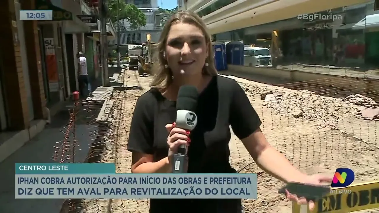 Iphan cobra autorização para início das obras do centro de Florianópolis