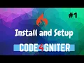 CodeIgniter 4 Beginner Tutorial - Installing SUBTITLES