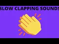 Slow clapping sounds (1 hour)